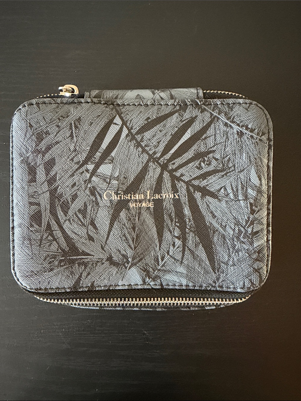 Christian Lacroix Voyage Tropical Print Amenities Zipper Pouch